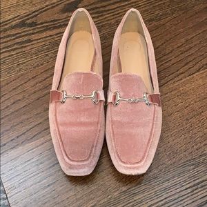 Missguided Pink Suede Loafers